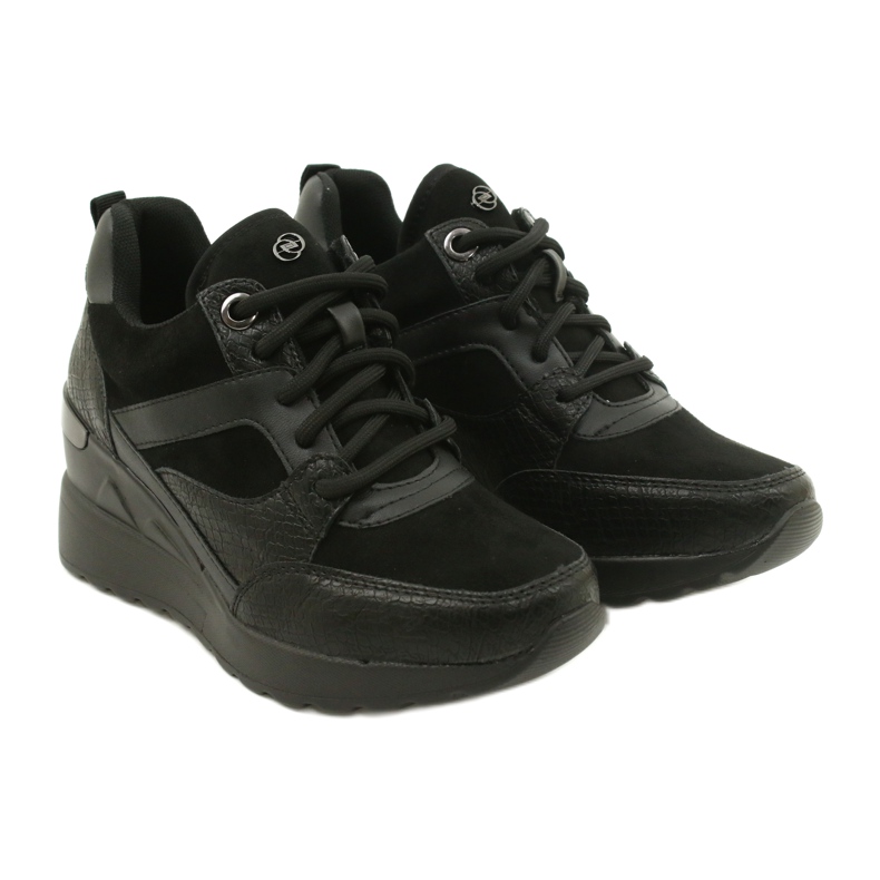 Evento Sneakers con zeppa da donna 21SP35-4390 Nere nero 4
