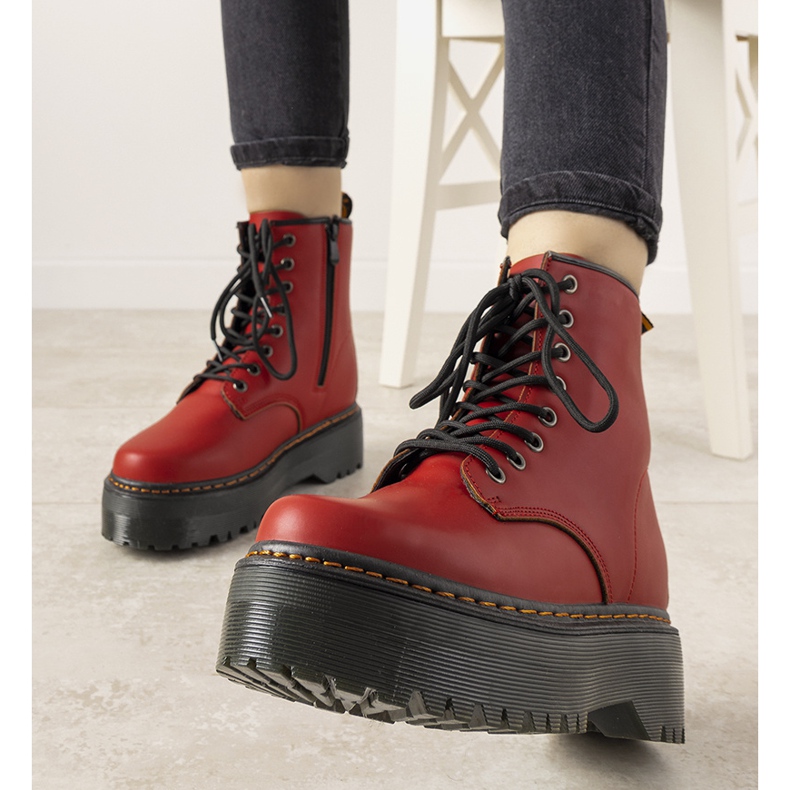 Stivali da donna rossi Madeline rosso 2