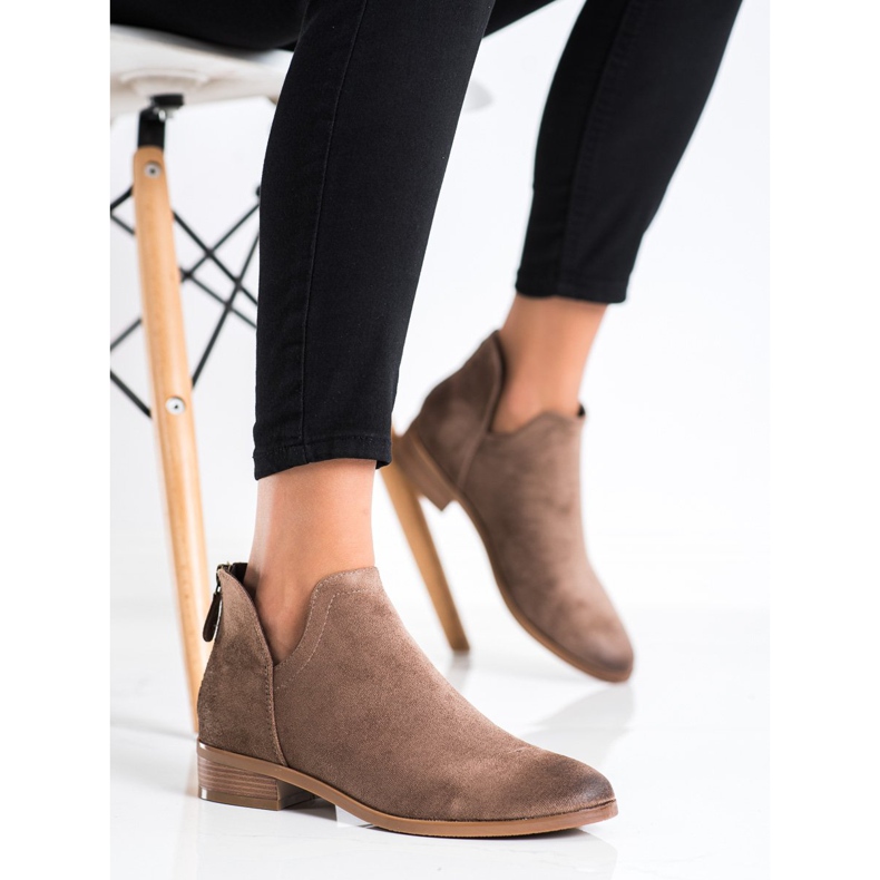 Stivali in camoscio con cut-out VINCEZA marrone 1