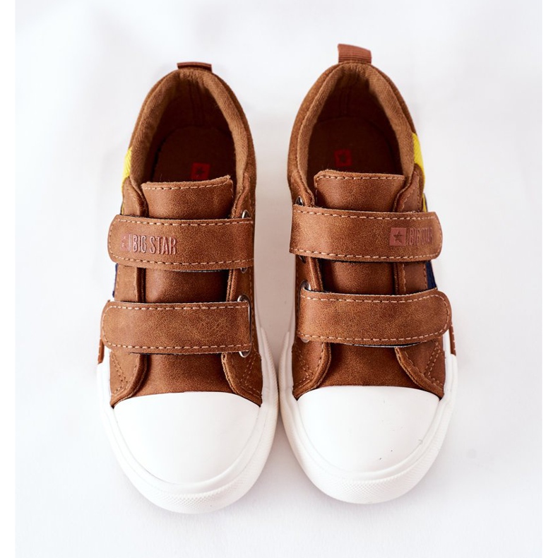 Sneakers Bambini Con Velcro Big Star II374017 Camel marrone marrone 1