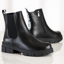 S. BARSKI S.BARSKI Stivali con plateau nero 1