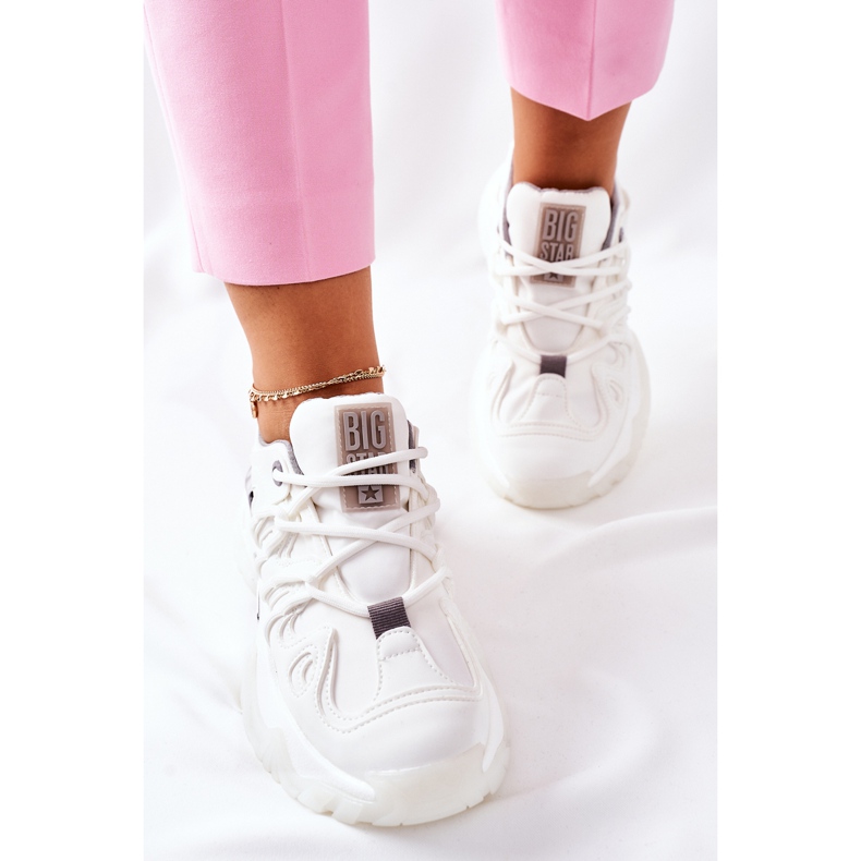 Scarpe sportive da donna Memory Foam Big Star II274088 Bianco bianca 1
