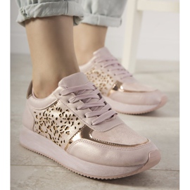 Sneakers sportive rosa con motivo Festival traforato 2