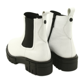 Caprice Stivali dipinti da donna bianca in pelle 9-25461-27 122 4