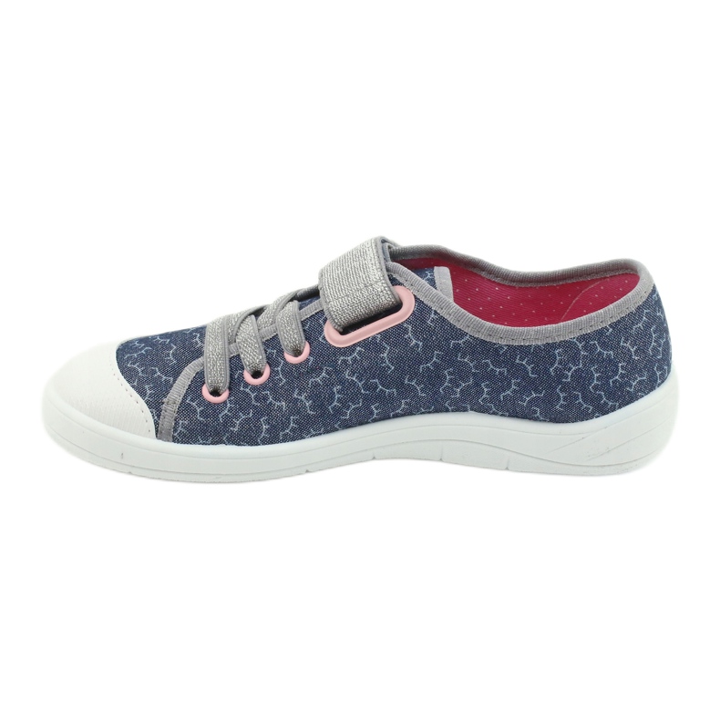 Scarpe per bambini Befado 251Y153 blu d'argento grigio 2