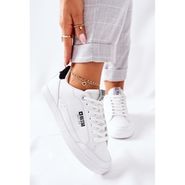 Sneakers da donna in pelle Memory Foam Big Star II274319 Bianco 2