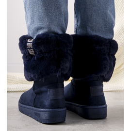 Stivali da neve Big Star Drave blu navy da donna 1