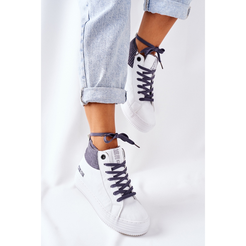 Sneakers Alte Big Star II274144 Bianco-Grigio 1