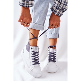 Sneakers Alte Big Star II274144 Bianco-Grigio 2