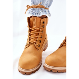 Stivali da trekking in pelle da donna Big Star II274447 Camel marrone 1