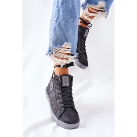 Sneakers in pelle isolata Big Star II274148 Nero 2