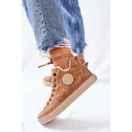 Sneakers in pelle isolata Big Star II274149 Camel marrone 2