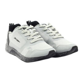 DK Scarpe sportive femminili legate 17049 grigio nero 4