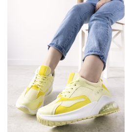 Sneakers sportive Marcon giallo pastello 1