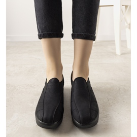 Scarpe nere su suola alta Spike nero 1