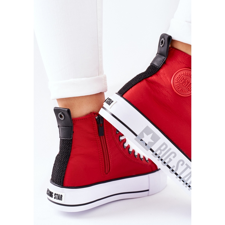Sneakers Alte Sulla Big Star II274018 Piattaforma Rossa rosso 1