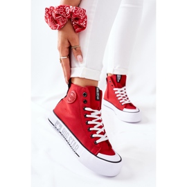 Sneakers Alte Sulla Big Star II274018 Piattaforma Rossa rosso 2