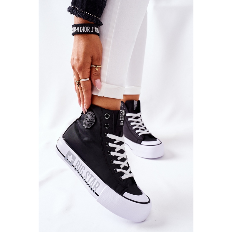 Sneakers Alte Sulla Big Star II274012 Piattaforma Nera nero 2