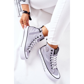 Sneakers Alte Sulla Big Star II274016 Piattaforma Grigia grigio 1