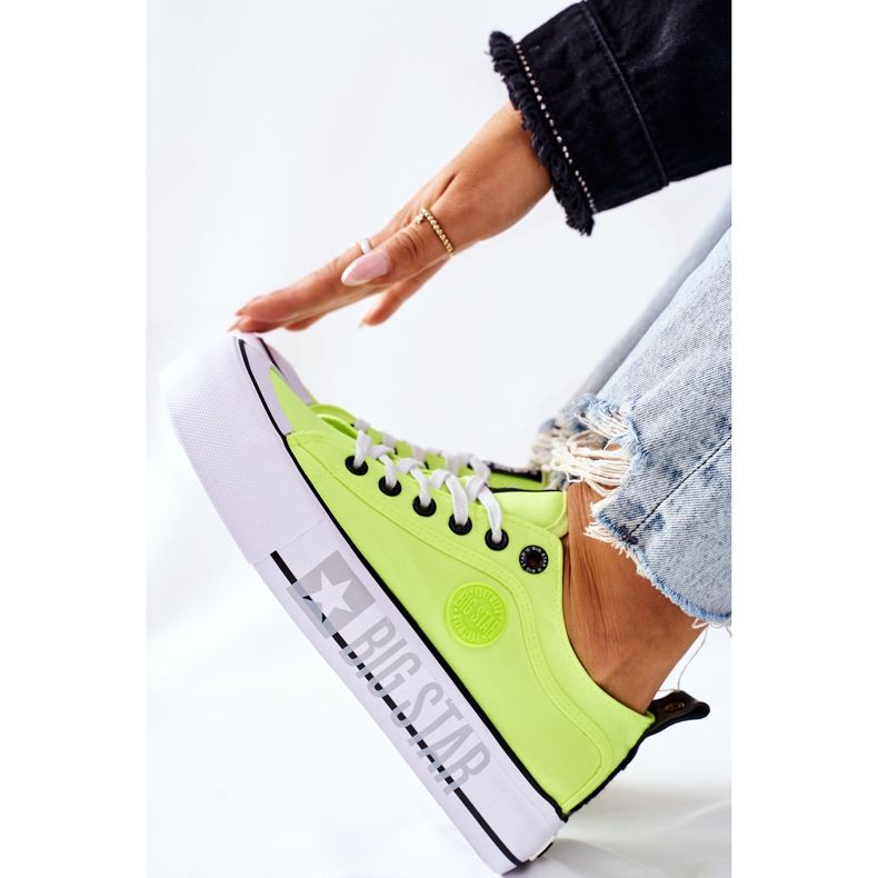 Sneakers On The Big Star II274022 Giallo neon platform 1