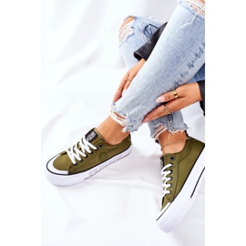 Scarpe da ginnastica sulla piattaforma Big Star II274024 Khaki cachi verde 1