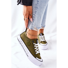 Scarpe da ginnastica sulla piattaforma Big Star II274024 Khaki cachi verde 2