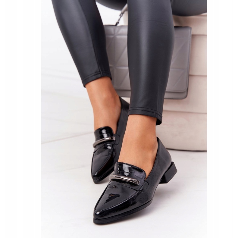 S.Barski Mocassini Eleganti S. Barski Premium Laccato Nero 3