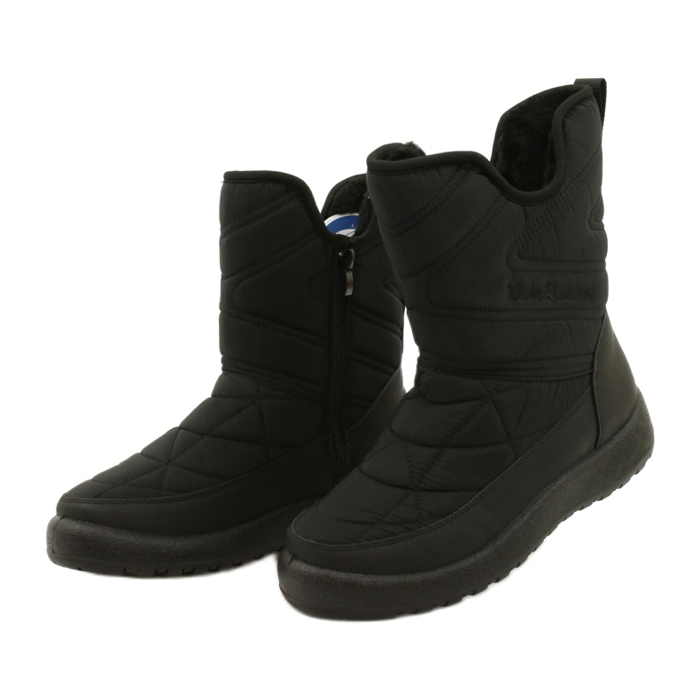 Evento Stivali da neve femminile Notizie resistenti all'acqua 21SN26-4276 NERO 4