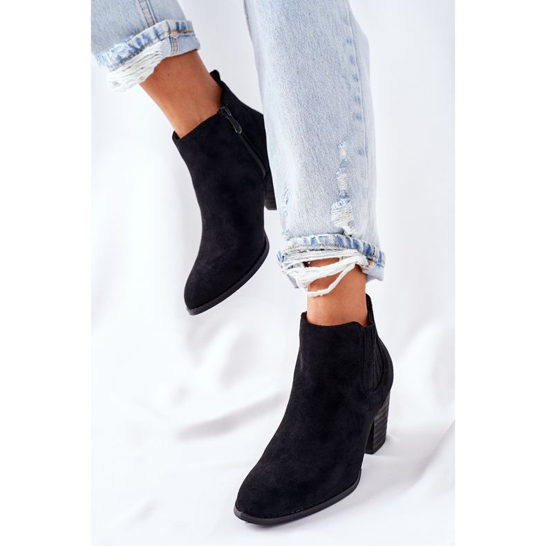 Stivali classici in pelle scamosciata da donna Black Flashbrook nero 2