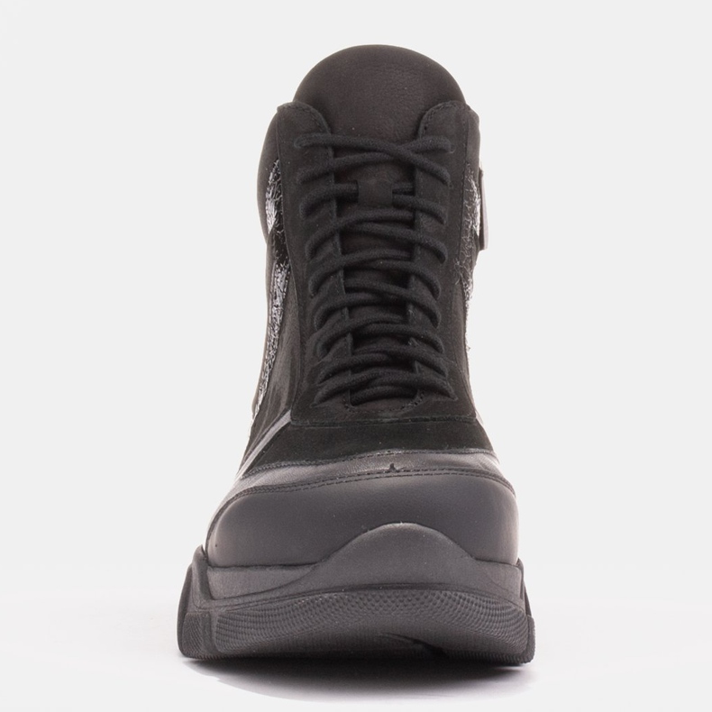 Marco Shoes Stivali sportivi Mil con vernice decorativa nero 1