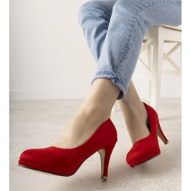 Décolleté rosse su tacco a spillo Marino rosso 1