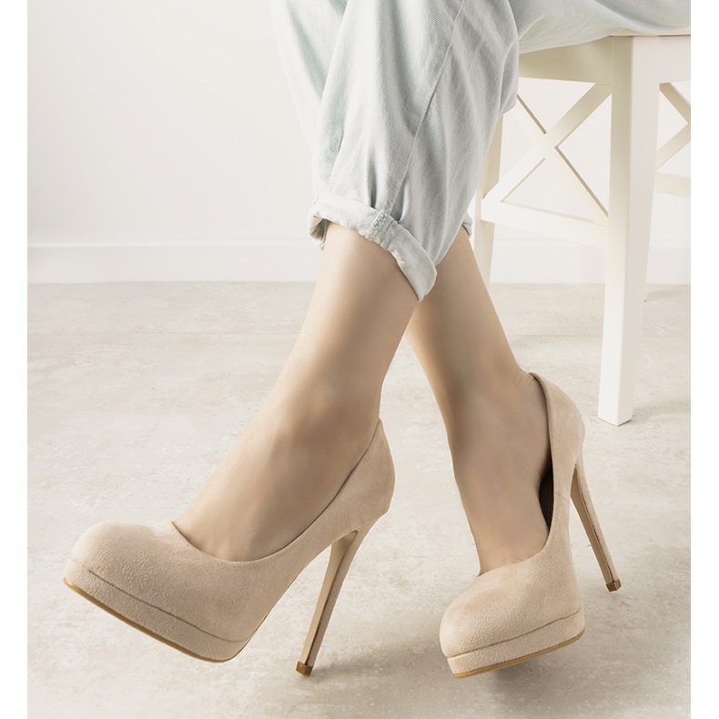 Décolleté beige sul tallone Ultimate 1