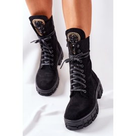 PS1 Scamosciato Warm Workers Con Pietre Nere Hadley nero 2