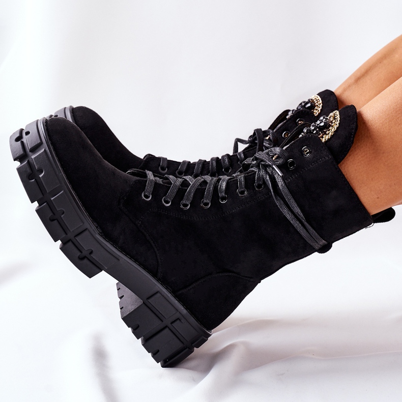 PS1 Scamosciato Warm Workers Con Pietre Nere Hadley nero 1