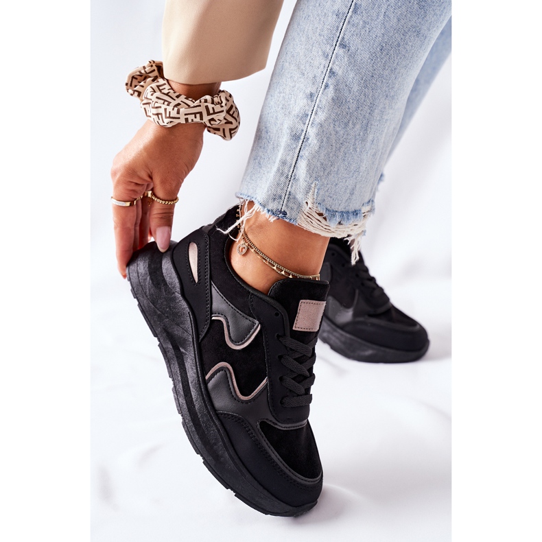 PE1 Scarpe sportive da donna Sneakers Nero Bethell 2