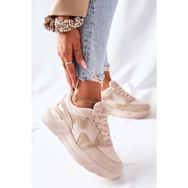 PE1 Scarpe sportive da donna Sneakers Beige Bethell 2