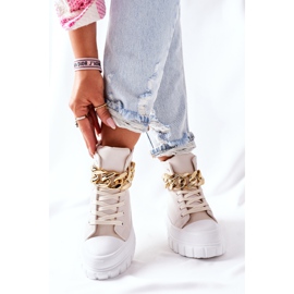 PB1 Sneakers Alte Sulla Piattaforma Beige La Rocca 1