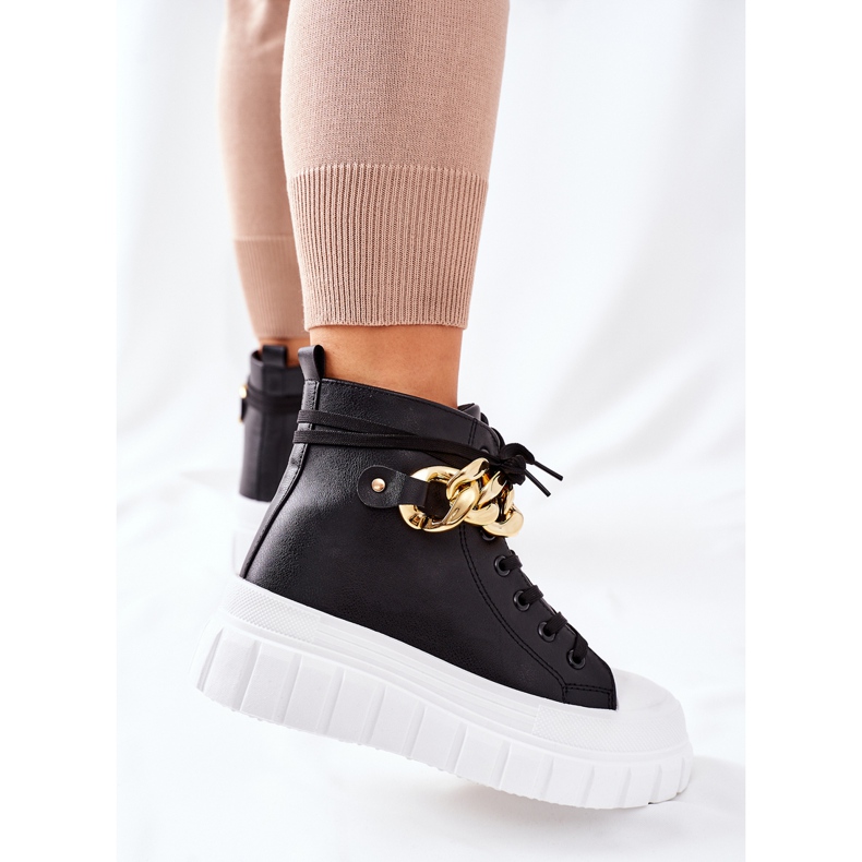 PB1 Sneakers Alte Sulla Piattaforma La Rocca Nera nero 1