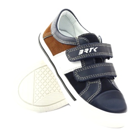 Scarpe da bambino Bartek 15607 blu navy multicolore marrone bianco 3