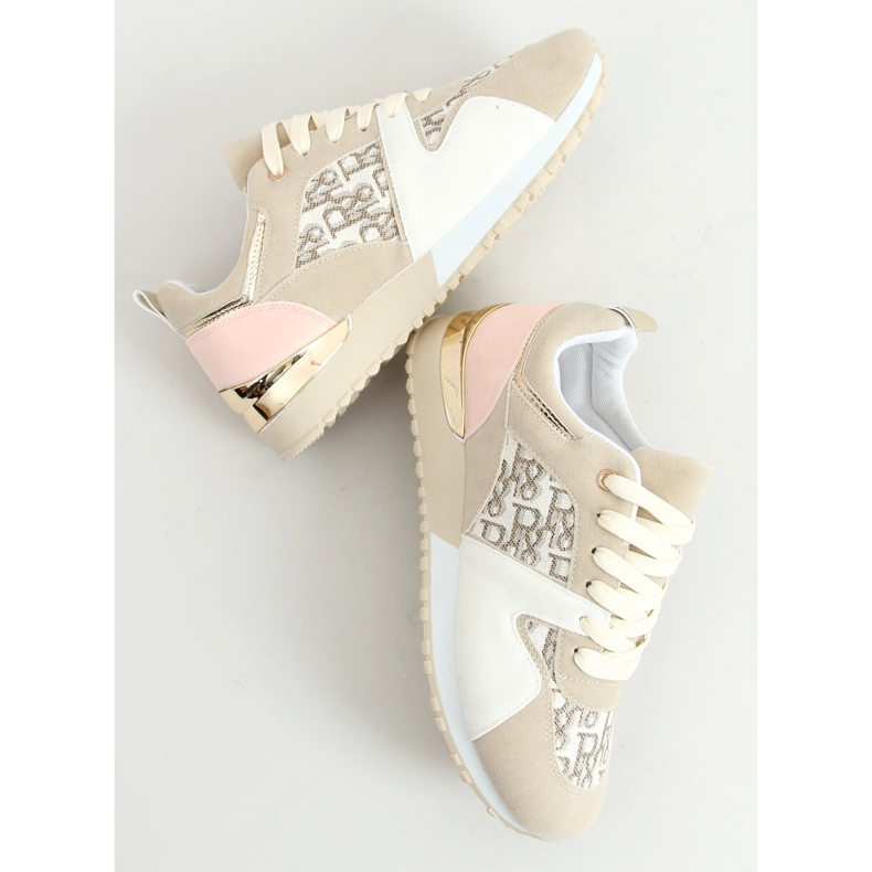 Scarpe sportive beige B0-907 Beige 1