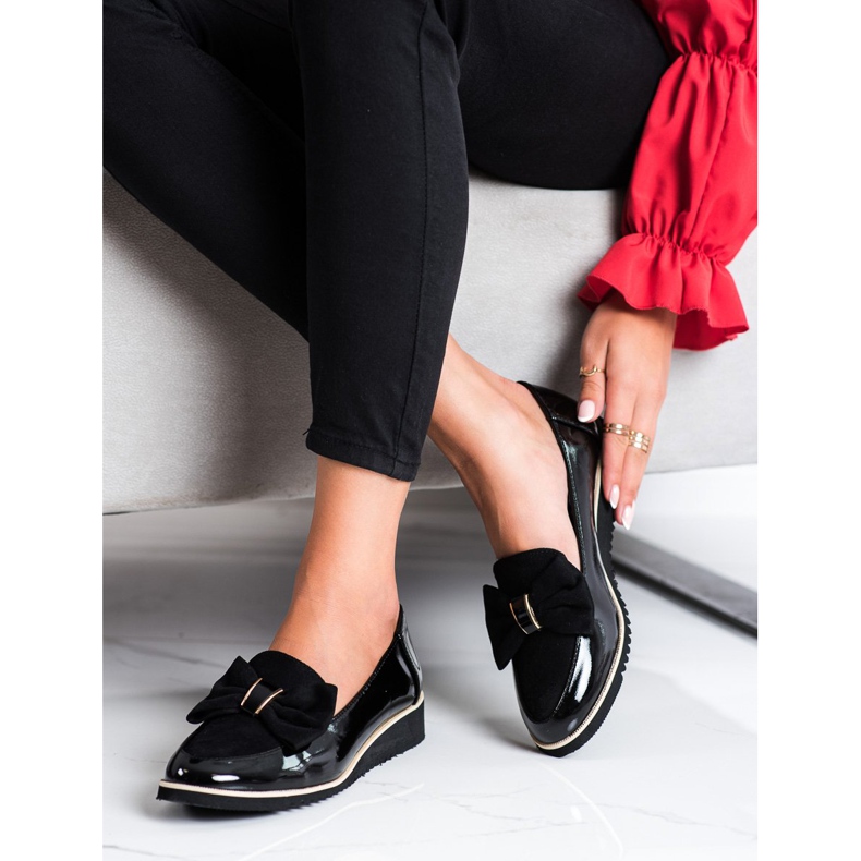 Goodin Scarpe leggere con fiocco nero 1