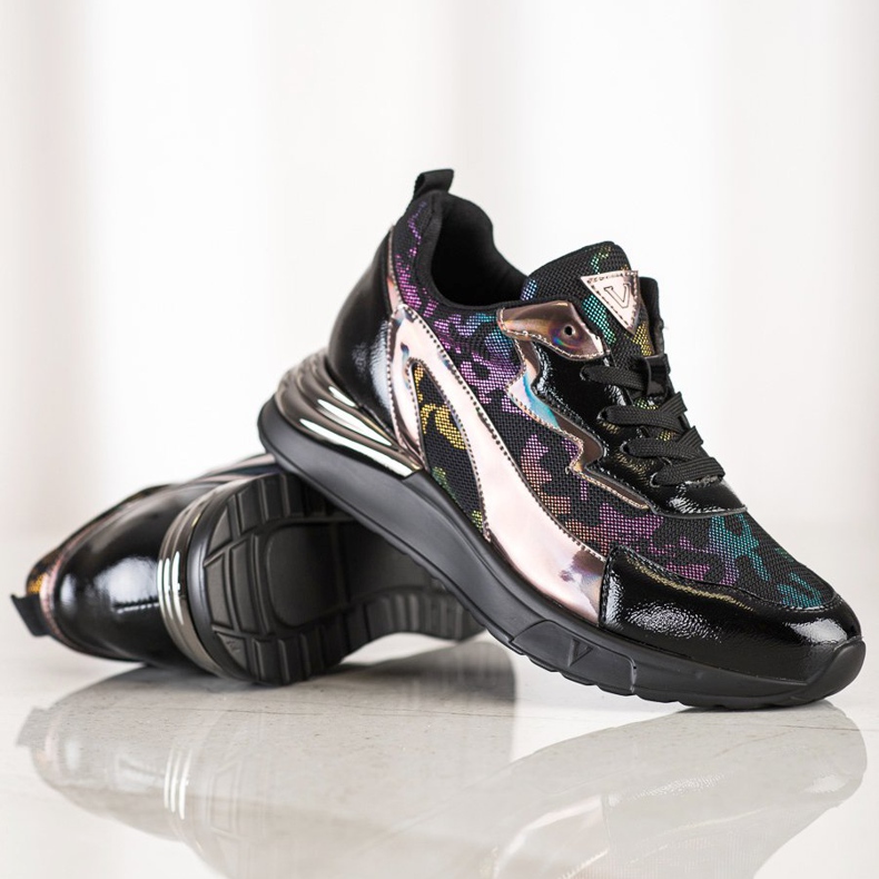 Sneakers Con Effetto Holo VINCEZA nero 1