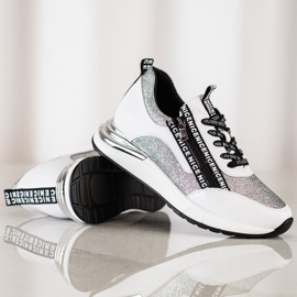 VINCEZA Sneakers Con Cerniera bianca grigio 1