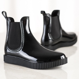 SHELOVET Galosce Laccate Sulla Pedana nero 1