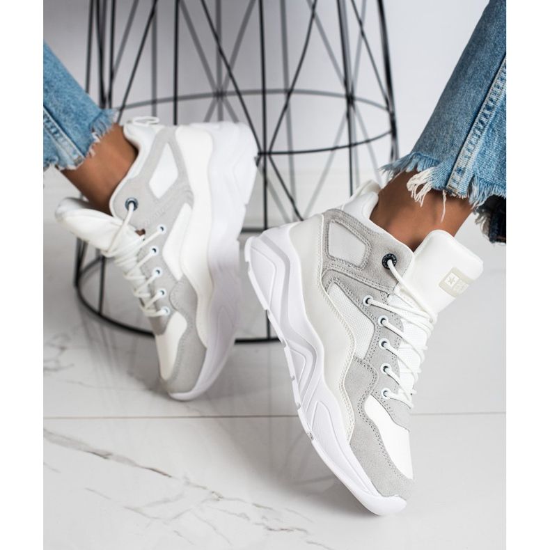 Sneakers da donna Big Star GG274643 bianca 2