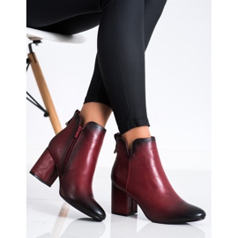 M.Daszyński Stivali bordeaux con isolamento rosso 2