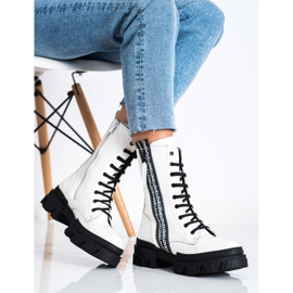 SHELOVET Stivali Con Amore In Ecopelle bianca 1