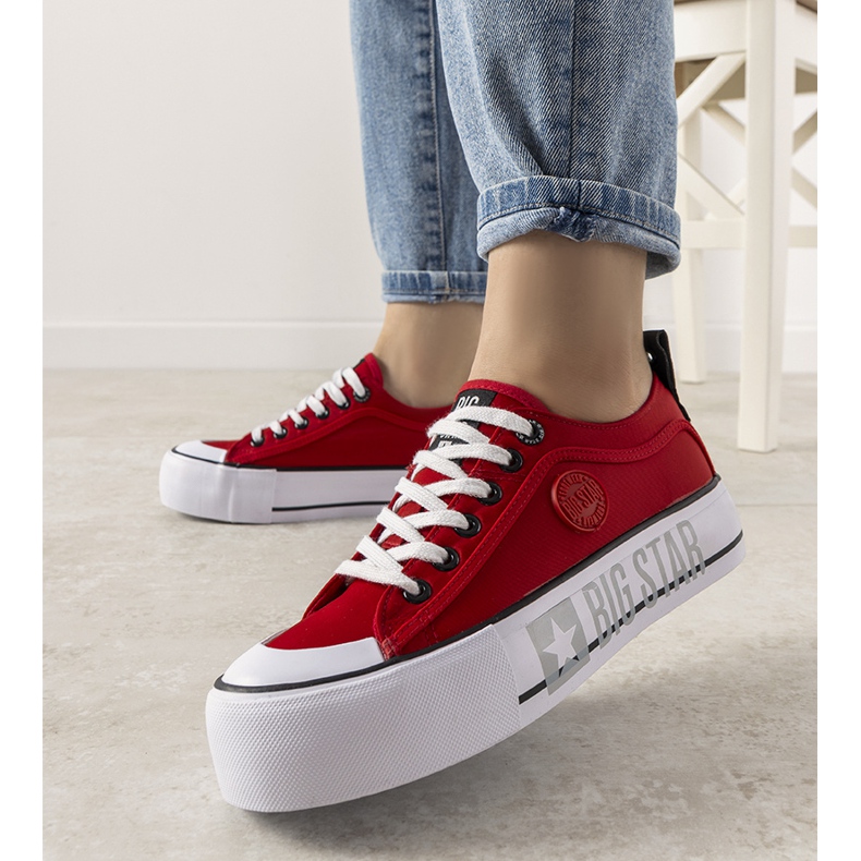 Sneaker Alexa Big Star rosse da donna rosso 1