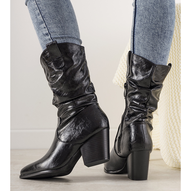 Stivali da cowboy Blown da donna neri nero 1
