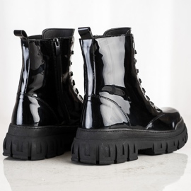 SHELOVET Stivali caldi con ecopelle nero 1